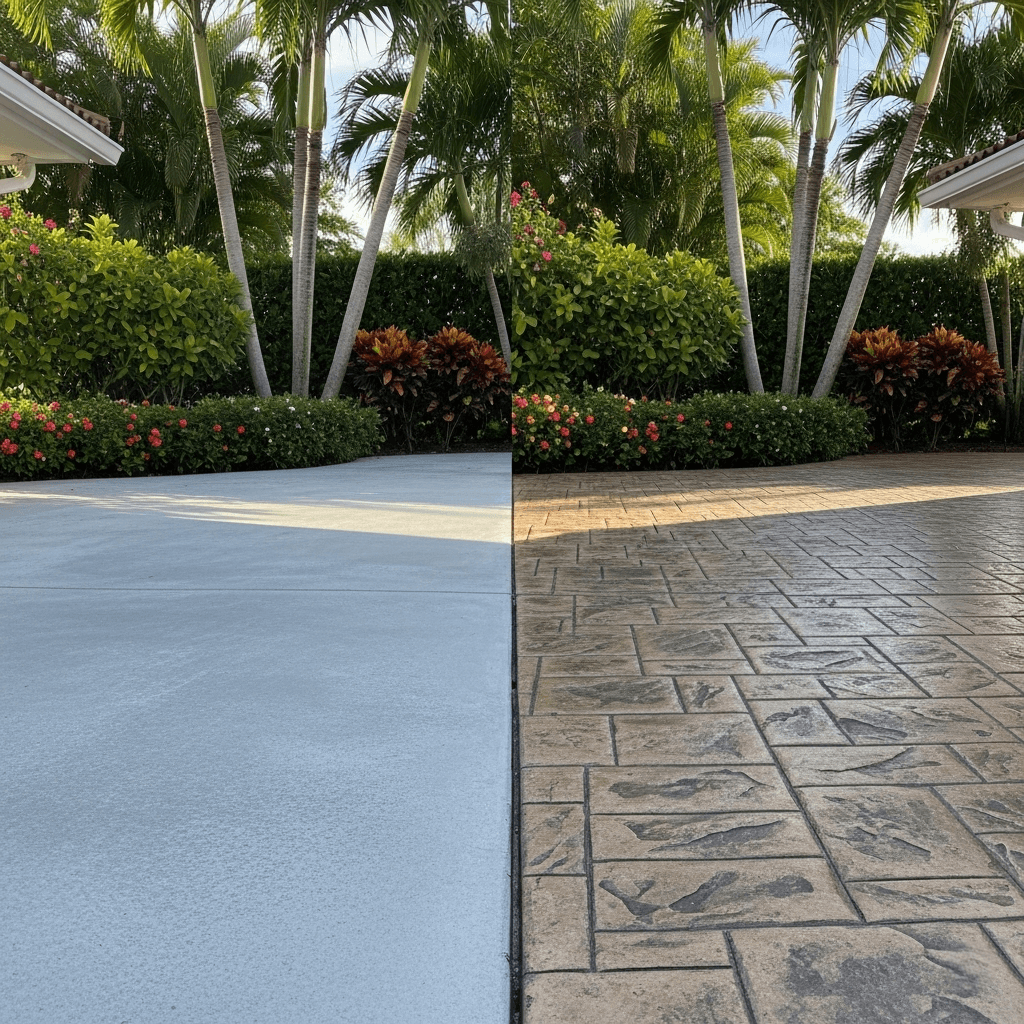 stamped concrete patio north miami